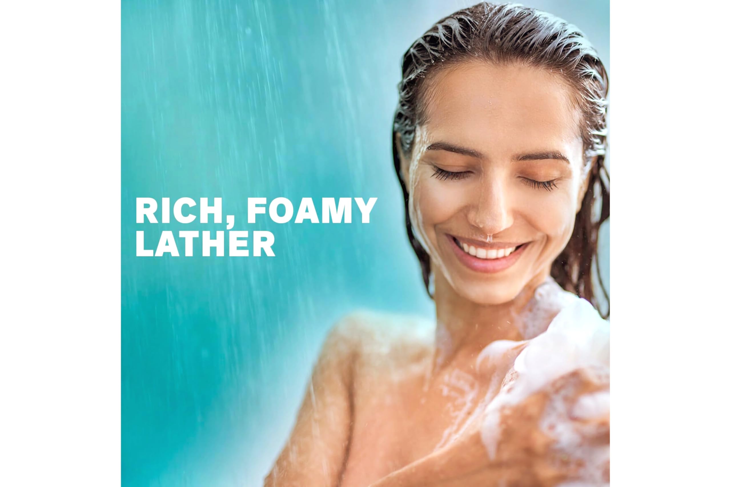 Zest Aqua, ducha con iluminación suave alrededor de la botella