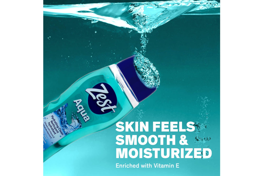 Zest Aqua, textura del gel mostrada en el frasco