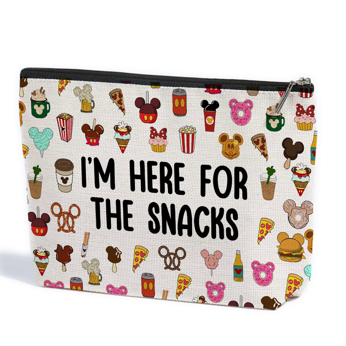 ZHAMEN bolso maquillaje ratón dibujo, ideal para llevar cosméticos diariamente.