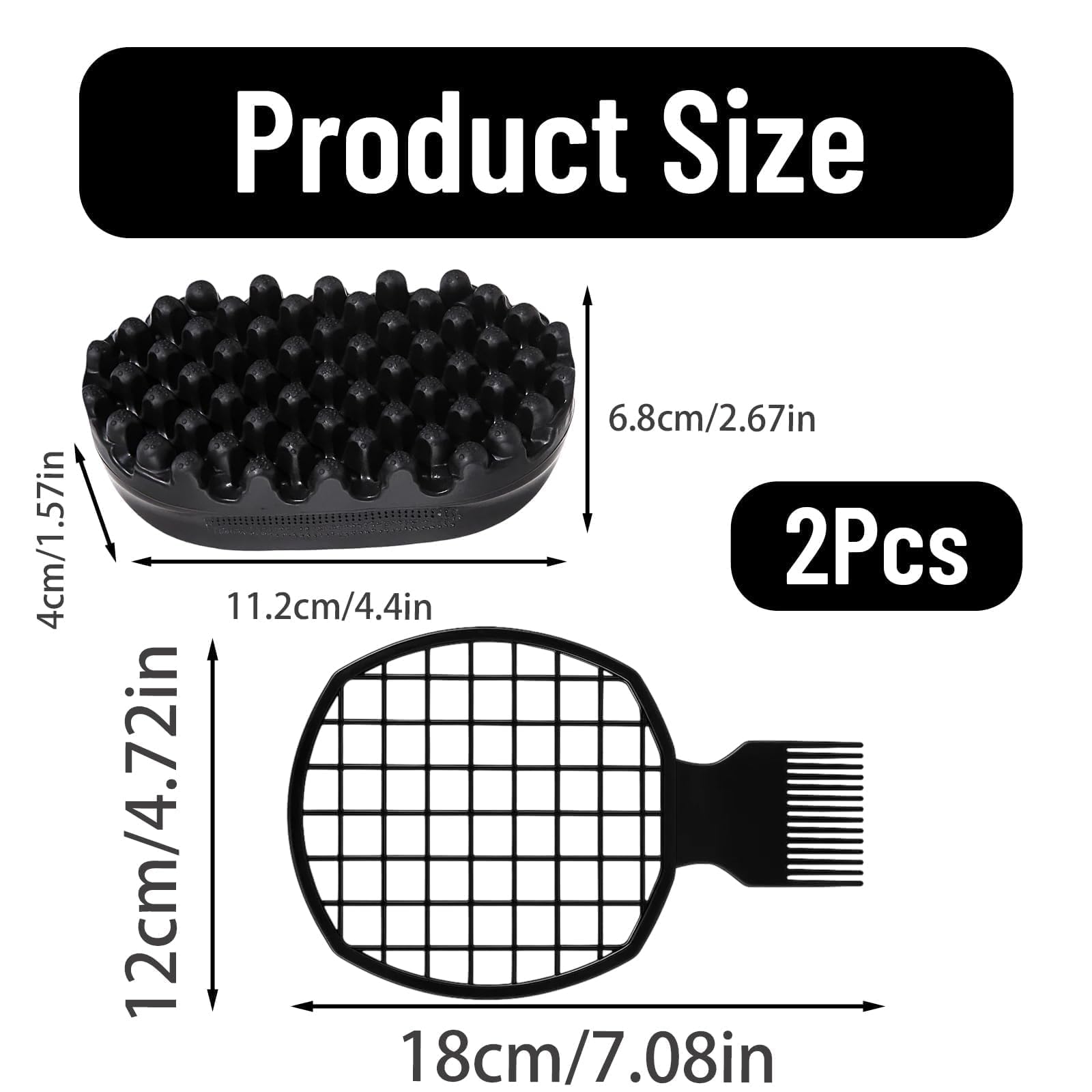 Cepillo de agujas de acero inoxidable ZHLKHIOP para masajes suaves del cuero cabelludo.