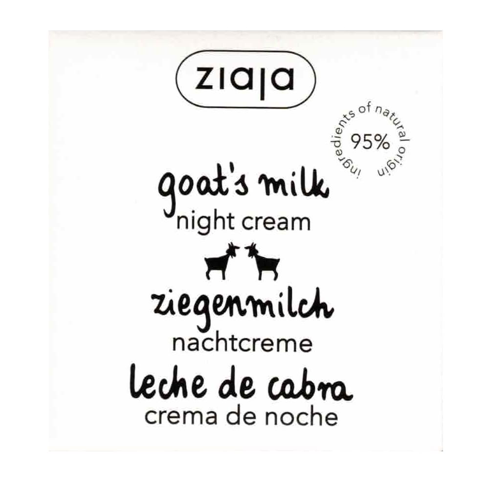 Ziaja Leche de Cabra Crema Noche textura suave para despertar piel lisa