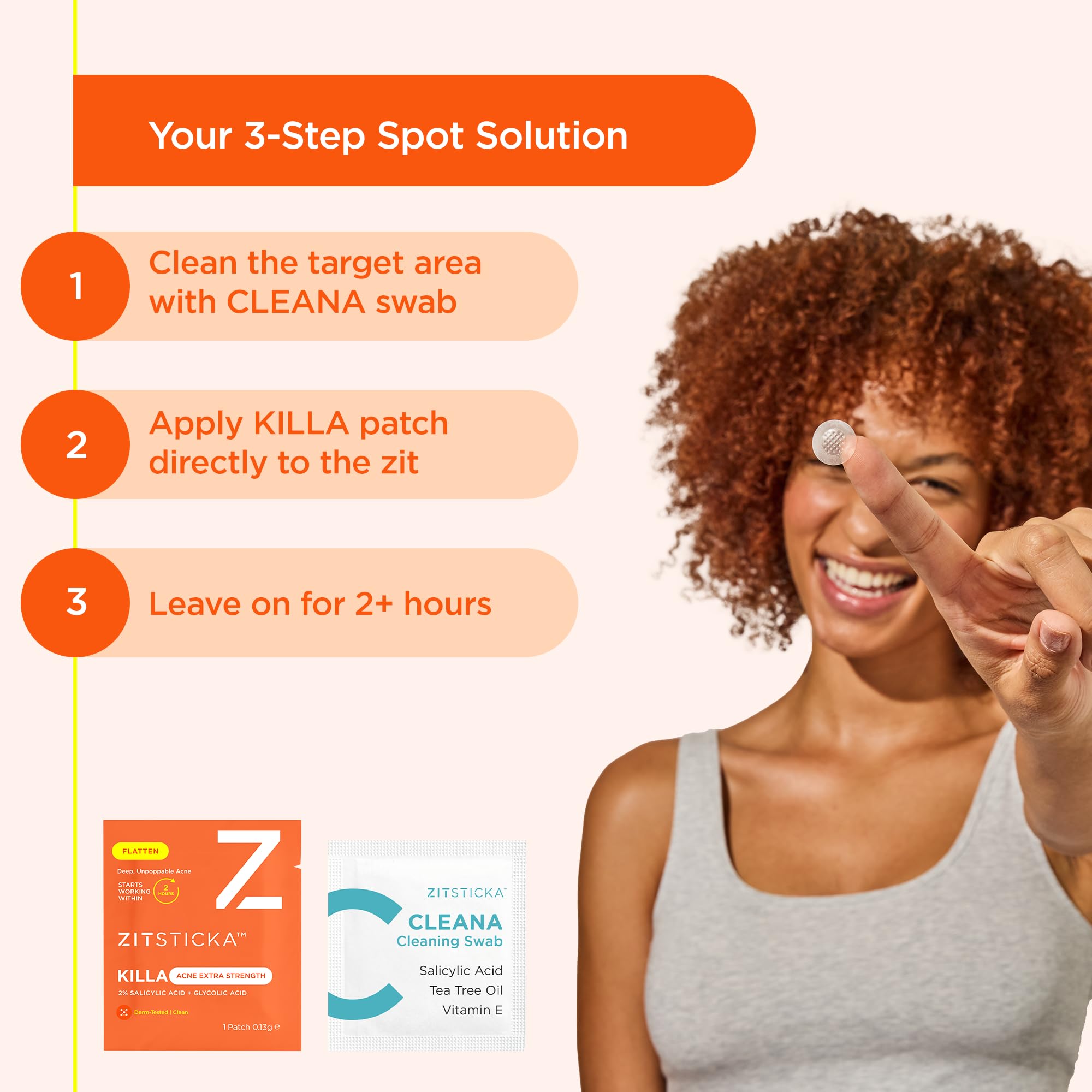ZitSticka cuida piel sensible con activos calmantes.
