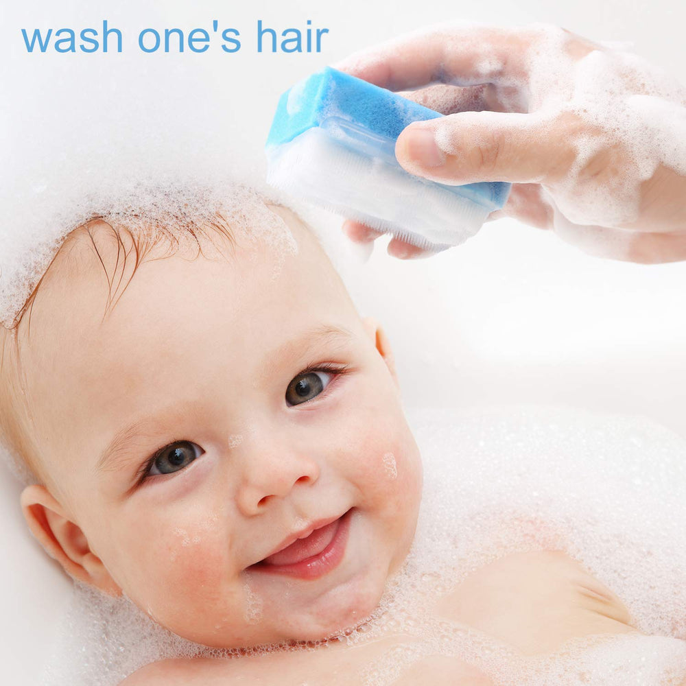 Esponja cepillo ZIZNBA para baño infantil, higiene diaria fácil.