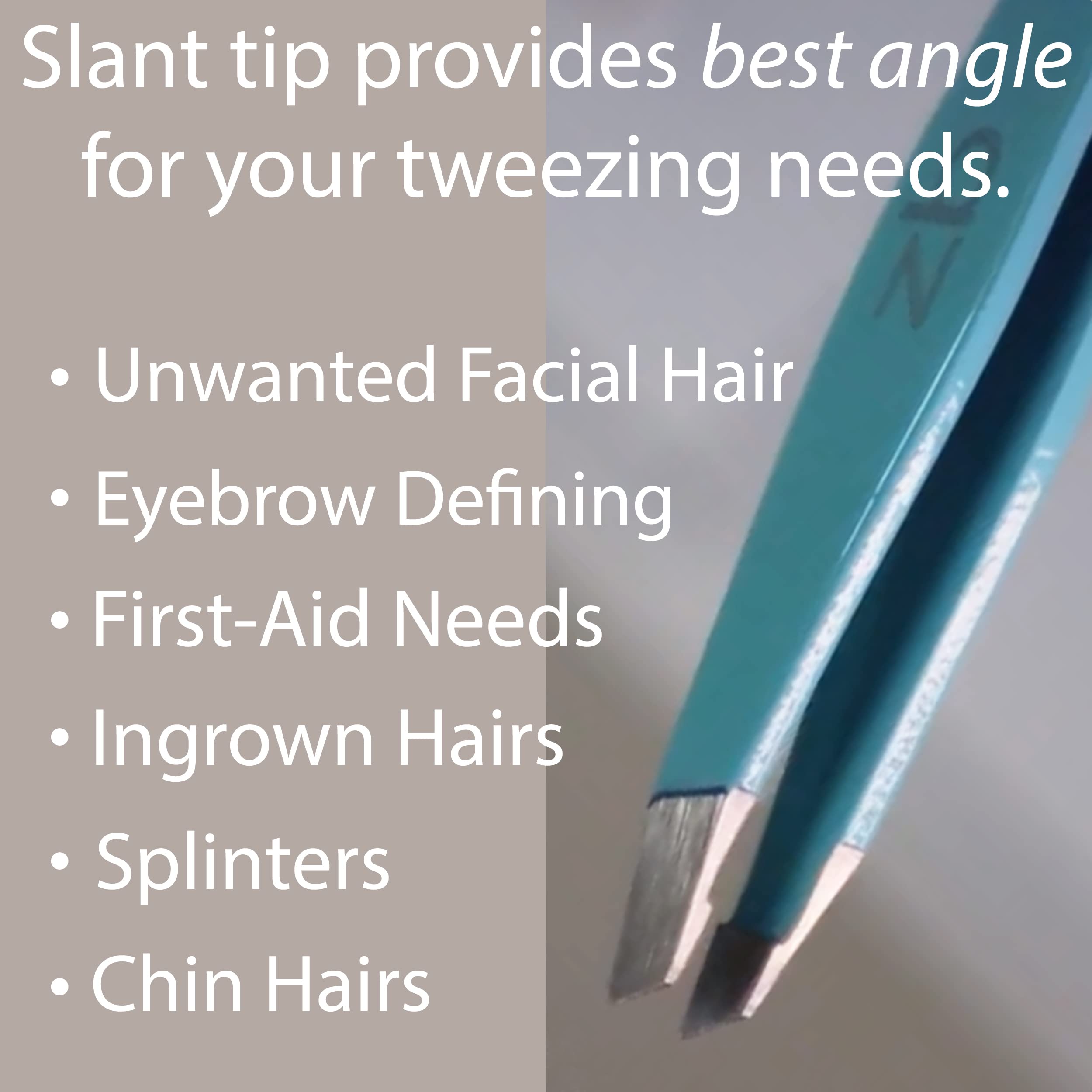 Pinzas Zizzili Basics con agarre de precisión y tensión calibrada para un control suave.