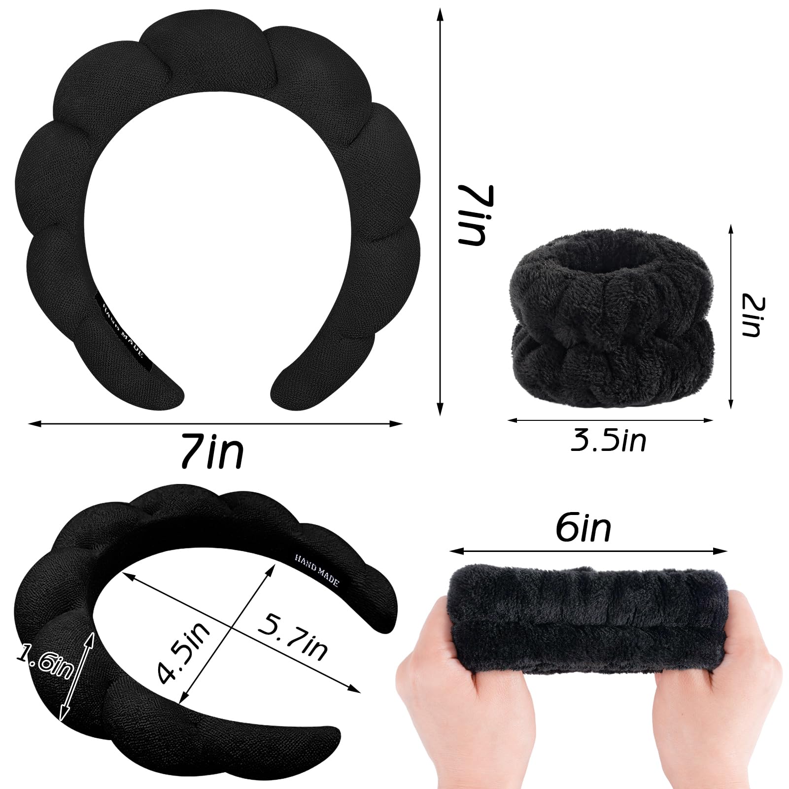 Banda para cabeza Zkptops con diseño en forma de nube, cómodo para peinado