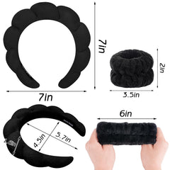 Banda para cabeza Zkptops con diseño en forma de nube, cómodo para peinado