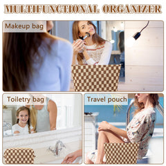 ZLFSRQ estuche para pinceles cuadros, mantiene tus accesorios de belleza ordenados.