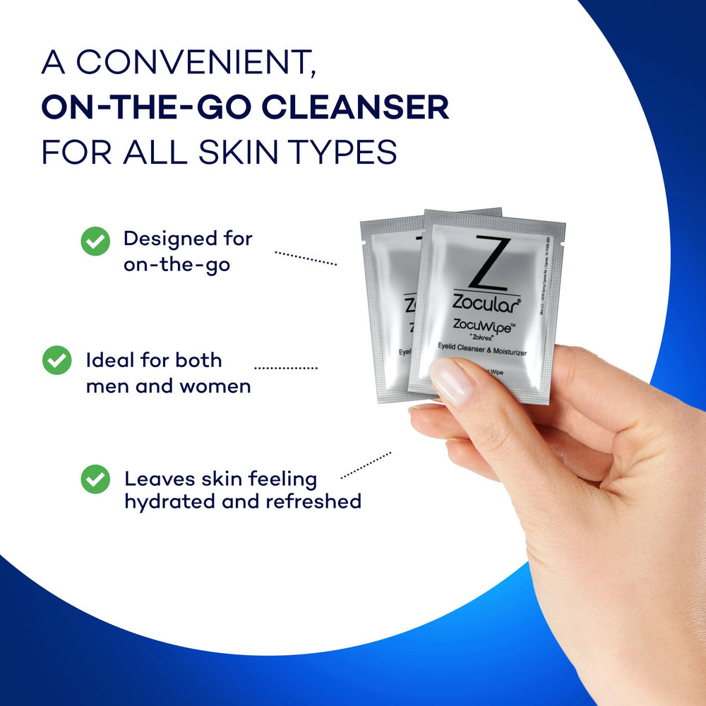 Zocular Zocuwipe 40 unidades para higiene diaria
