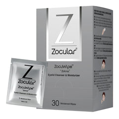 Zocular Zocuwipe empaque compacto para limpieza suave de parpados