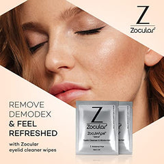 Zocular Zocuwipe uso diario para higiene suave de los parpados