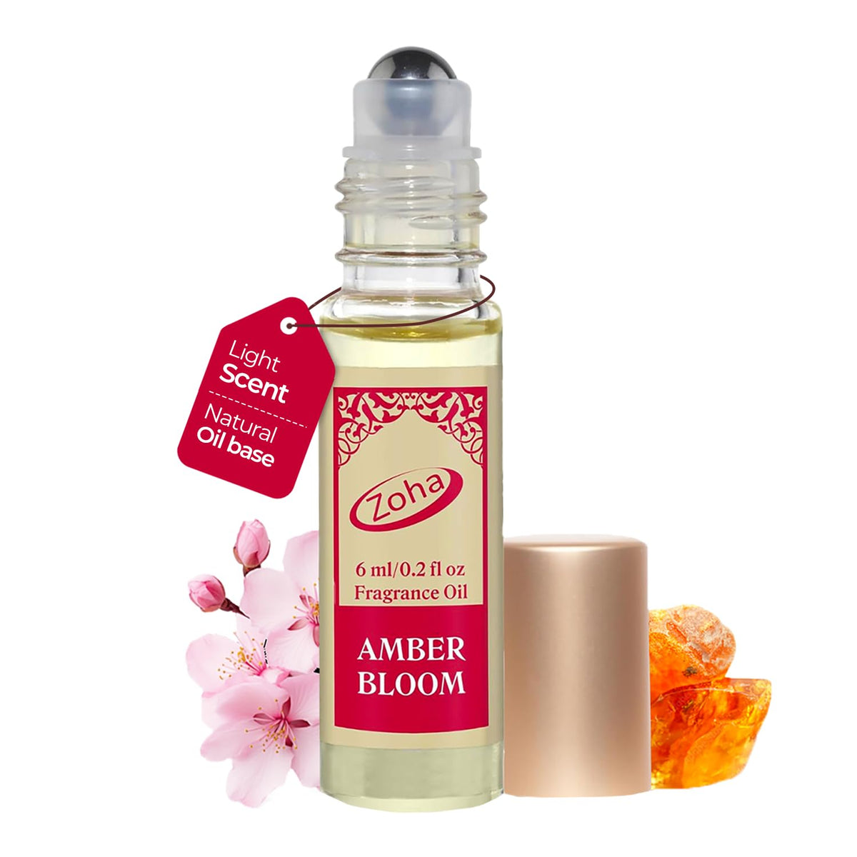 Zoha Amber Bloom: frasco roll-on para uso diario y discreto