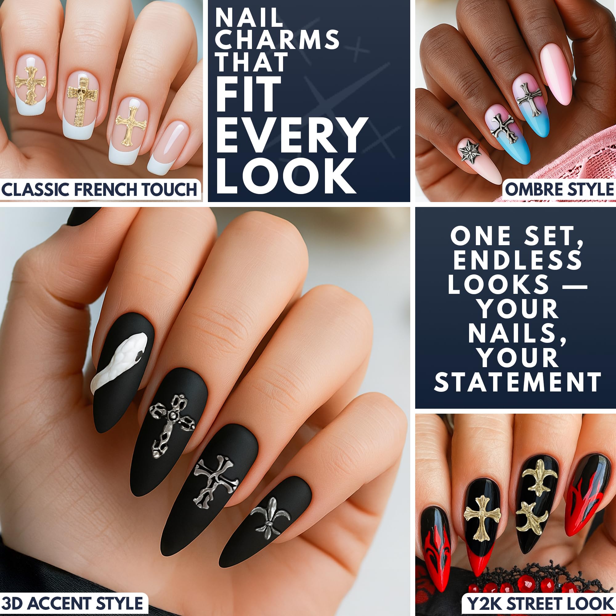 ZOKLU durable nail charms pack for repeated creativity