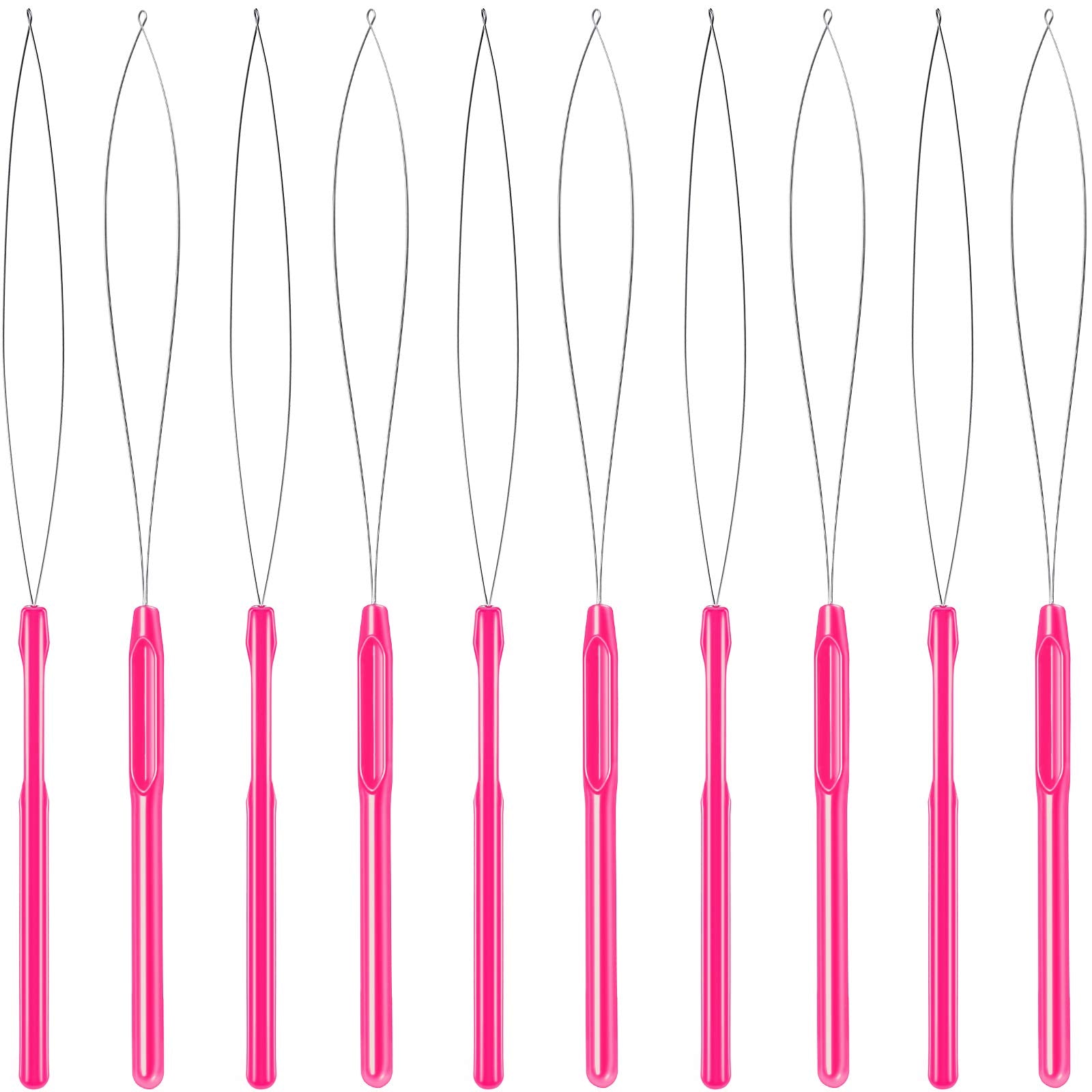 Aguja de bucle Zonon para extensiones con manejo cómodo.
