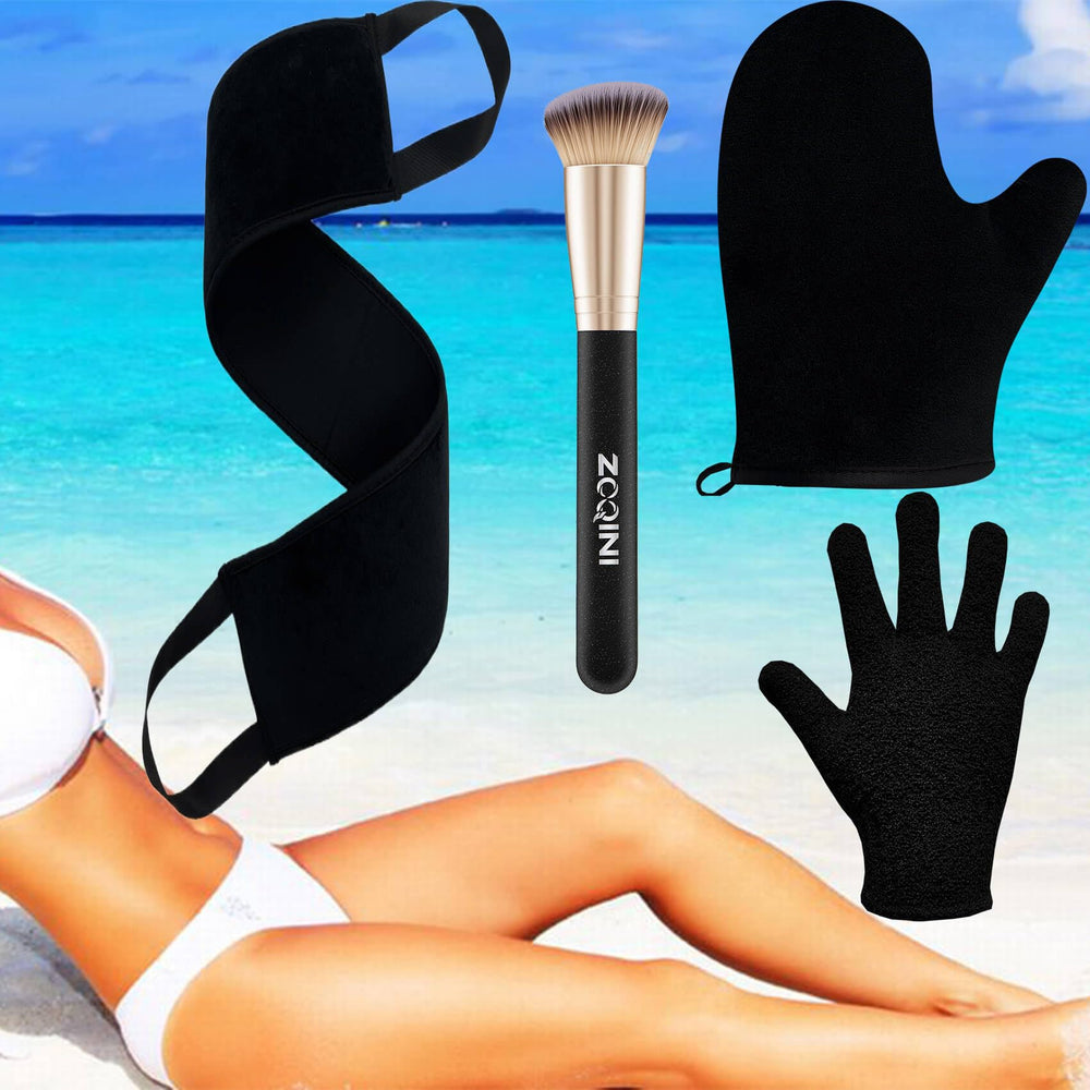 ZOQINI aplicador de espalda bronceado para alcanzar zonas difíciles con facilidad.
