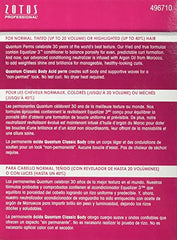 Aplicación de Zotos Quantum Classic Body Acid Perm para primeros intentos con ondas suaves.