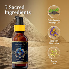ZP.TECH textura cremosa de moringa con loto azul, ideal para uso facial.