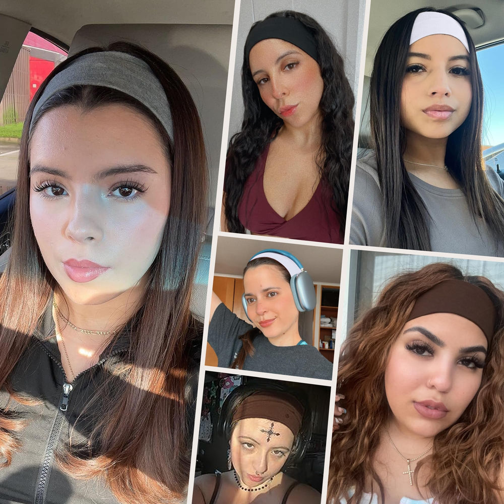 Ztomine banda cabello ajuste elástico: se adapta a diferentes tamaños de cabeza.