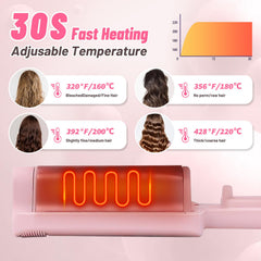 ZWIKAGEF Deep Beach Waver funciona con iones negativos para ondas brillantes