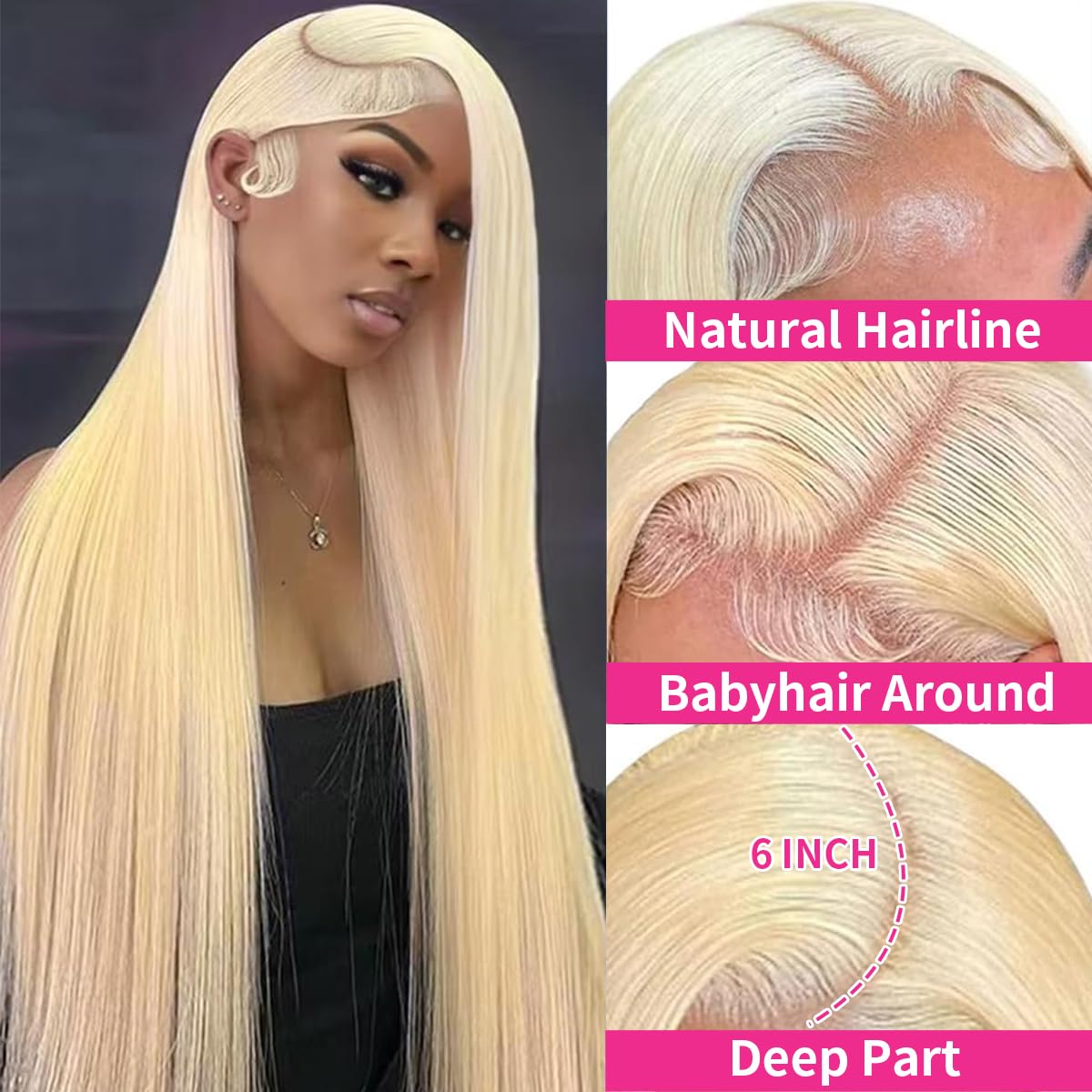 ZWJSH 613 13x6 lace front, primer plano de encaje para mayor realismo.
