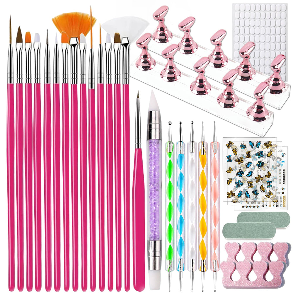 Zyluria juego pinceles uñas 15: precisión para diseños detallados en casa.