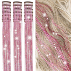ZYXQZYX kit cintas para cabello, 50 cm, brillo festivo para peinados.