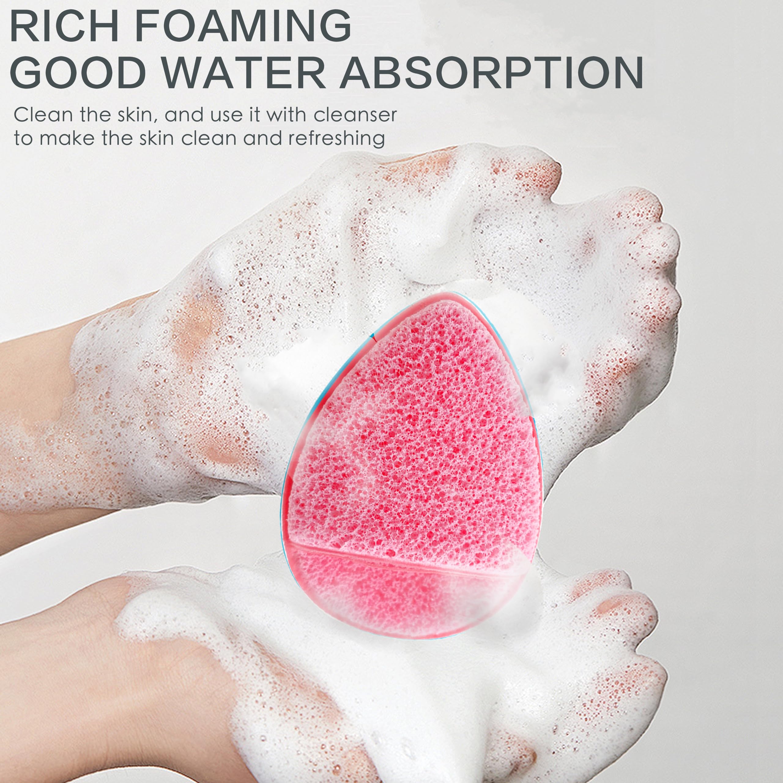 Almohadilla exfoliante ZZJKeep con bolsillo para dedo, práctico para uso diario